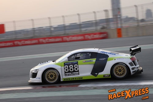 Organisator 24H of Dubai helpt equipe De Graaff/Ribbens aan bolide
